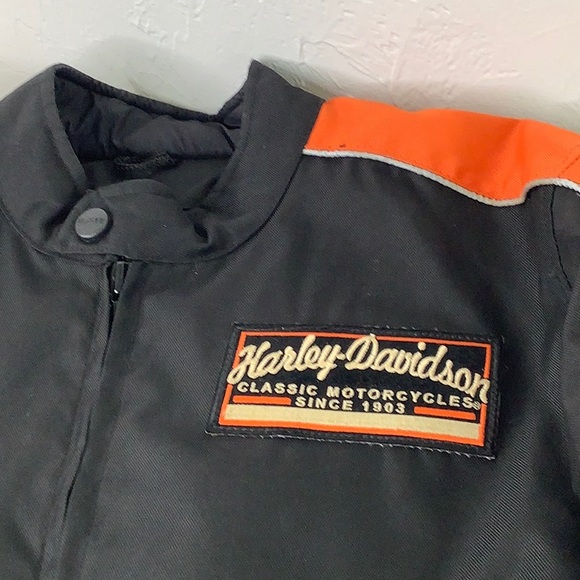 Nexgen Harley Davidson embroidered patches Motorcycle Zip out liner jacket SZ M - Picture 13 of 16